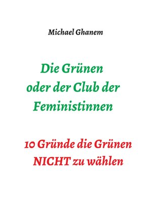 cover image of Die Grünen oder der Club der Feministinnen